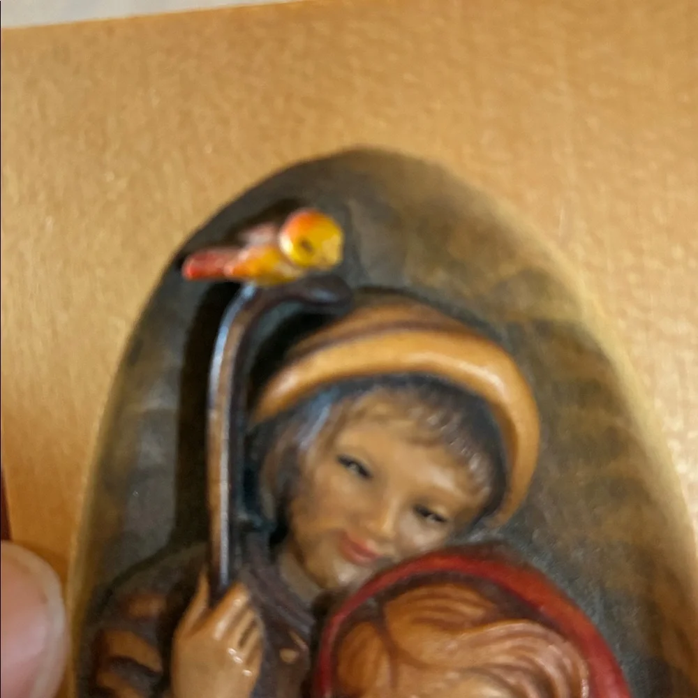 ANRI collectible Juan Ferrándiz Tyrol, Italy VTG Religious Table Top Art Plaque